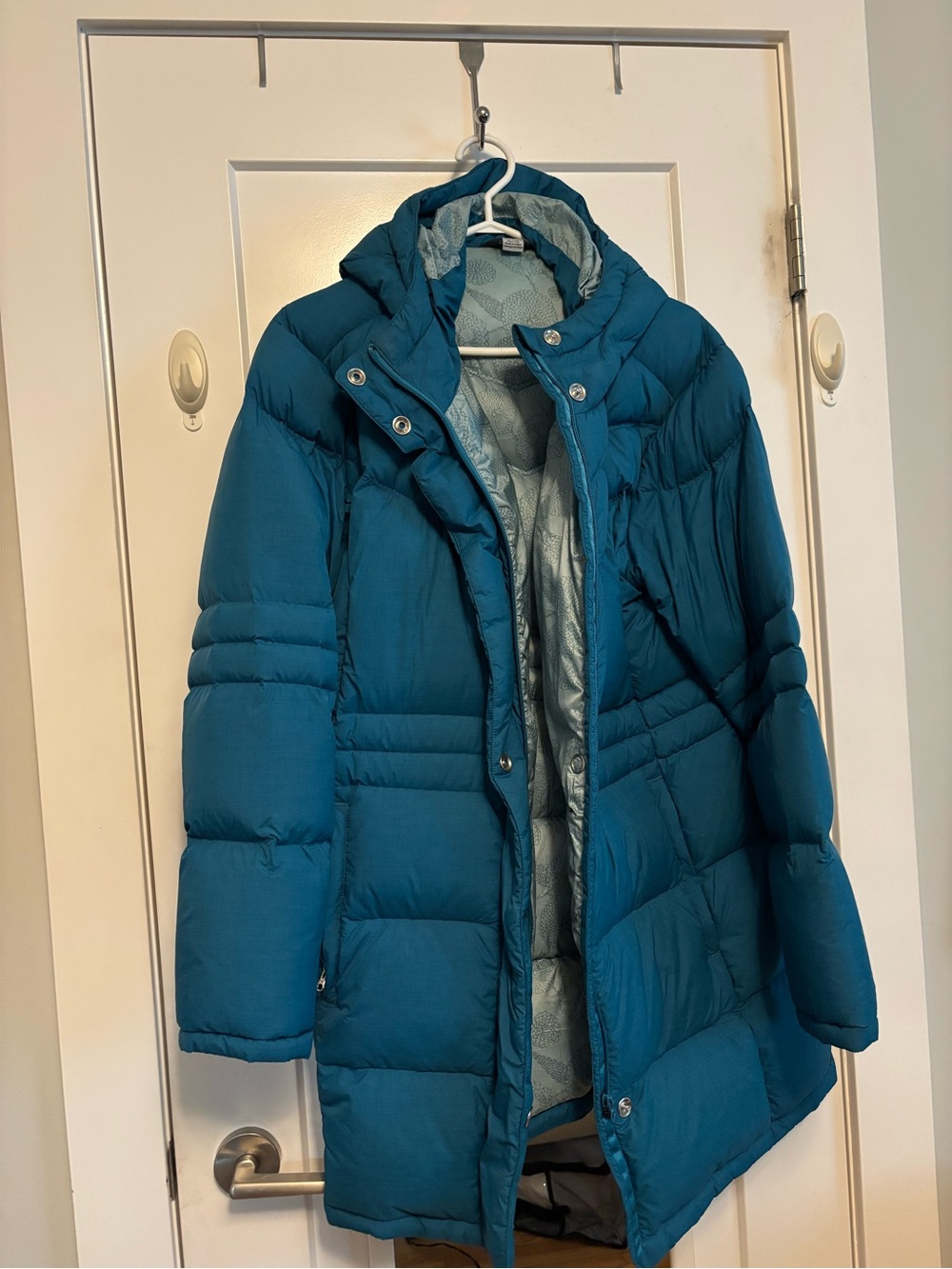MEC Teal Hooded Women's Puffer Coat